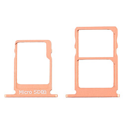 Wewoo Tiroir pour carte SIM Plateau SIM + SIM + Micro SD Nokia 5 / N5 TA-1024 TA-1027 TA-1044 TA-1053 Orange