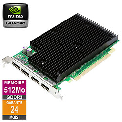 Carte graphique Nvidia Quadro NVS 450 512Mo GDDR3 4x DisplayPort HP 490565-003 - Reconditionné