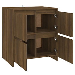 Acheter vidaXL Buffet Chêne marron 70x41x75 cm Bois d'ingénierie