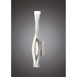 Luminaire Center Applique murale Sahara 6W LED 3000K, 420lm, argent/acrylique givré/chrome poli