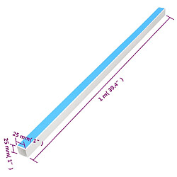 vidaXL Goulotte de câble auto-adhésive 25x25 mm 10 m PVC pas cher