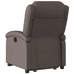 Acheter Maison Chic Fauteuil Relax pour salon, Fauteuil inclinable marron foncé cuir véritable -GKD91505