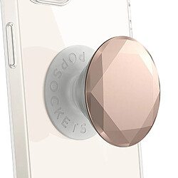 Popsockets PopGrip Metallic Diamond Poignée Maintien Support Fixation adhésive Rose Champagne 