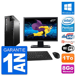 PC Lenovo M93p SFF Ecran 27" Intel G3220 RAM 8Go Disque Dur 1To Windows 10 Wifi · Occasion 