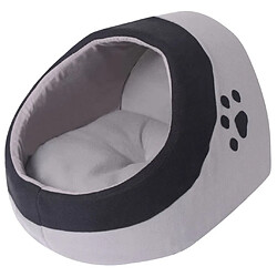 vidaXL Lit pour chats Gris et noir L 