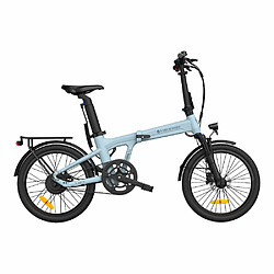 Vélo électrique pliant ADO Air 20 Pro - Moteur 250W Batterie 36V9.6Ah Assisté Autonomie 100KM Freins à Disque Hydrauliques - Bleu