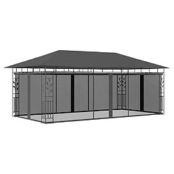 vidaXL Belvédère avec moustiquaire 6x3x2,73 m Anthracite