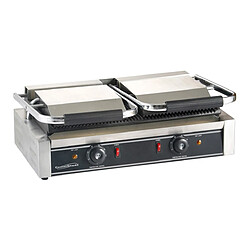 Grill à panini professionnel Rainurée - 580 x 410 x 190 mm - Combisteel 