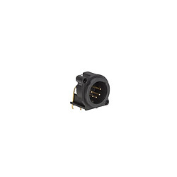 Perel Neutrik - xlr receptacle mounting connector, 5-pin male, vertical pcb mount