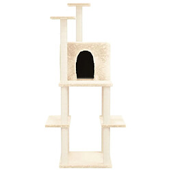 Avis Arbre à chat avec griffoirs,niche pour chat en sisal Crème 144,5 cm -MN38440