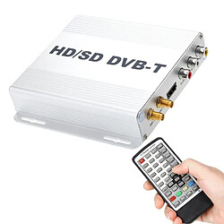 Wewoo Solutions DVB-T & ISDB-T argent DVB-T999 voiture mobile DVB-T boîte de récepteur de télévision numérique avec télécommande