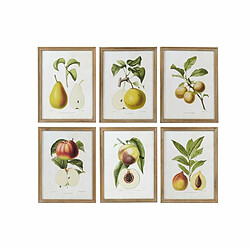 Cadre DKD Home Decor Moderne Fruits (6 Unités) (45 x 2 x 60 cm) 