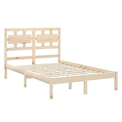 Acheter Maison Chic Lit Moderne Chambre - Cadre/structure de lit pour adulte Bois massif 140x200 cm -MN72006