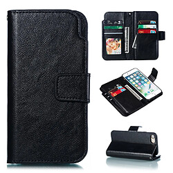 Etui en PU 9 emplacements pour cartes noir pour votre Apple iPhone 8/7 4.7 inch