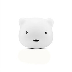 Universal Lumière de nuit LED enfant, bébé rechargeable enfant sans fil changement de couleur lumière de nuit lumière tactile USB portable lumière de chambre dimmable ours mignon lumière de nuit chambre bébé chambre à coucher lecture, (blanc) 