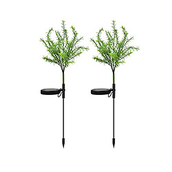 2PCS Solaire Jardin Lumière Simulation Arbre De Noël Lumière Couleur Jardin Décoration Paysage