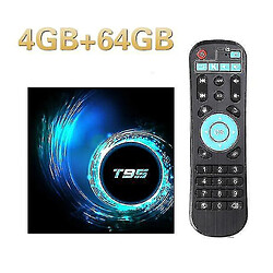 Universal T95 TV Box pour Android 10 Allwinner H616 Quad Core 6K WiFi Android 4 Go RAM 64 Go Rom 10.0 Media 