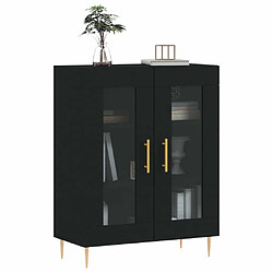 Avis Maison Chic Buffet,Meuble de Rangement,commode pour salon,Cuisine noir 69,5x34x90 cm bois d'ingénierie -MN31122