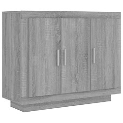 Maison Chic Buffet,Meuble de Rangement,commode pour salon,Cuisine Sonoma gris 92x35x75 cm Bois d'ingénierie -MN43235