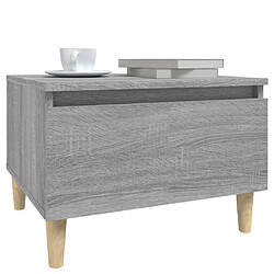 Avis vidaXL Table d'appoint Sonoma gris 50x46x35 cm Bois d'ingénierie