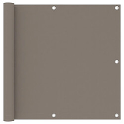 vidaXL Écran de balcon Taupe 90x500 cm Tissu Oxford