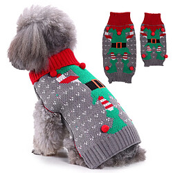 Chien de compagnie chien chat chiot pull chaud costume de cavalier hiver Apperal motif de clown s