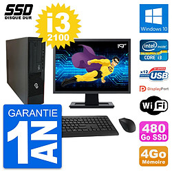 PC Fujitsu E910 DT Ecran 19" Intel i3-2100 RAM 4Go SSD 480Go Windows 10 Wifi · Occasion 