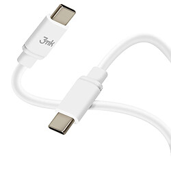 3mk Cable USB C vers USB C 100W Charge Rapide 2m Blanc