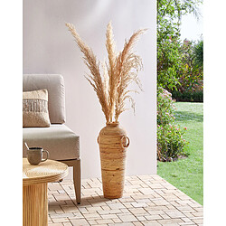 Beliani Rotin Vase décoratif 50 cm Naturel ELATIA