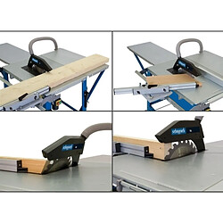 Scie circulaire sur table HS120 ø315mm + chariot 400V + 2 lames Scheppach 4901305902