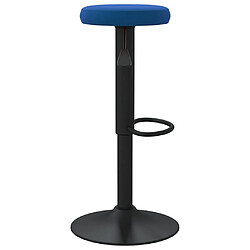 Acheter vidaXL Tabourets de bar lot de 2 bleu velours