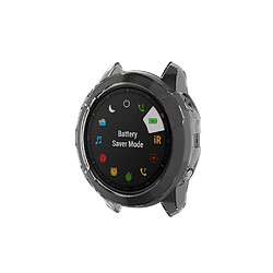 Acheter Wewoo Boîtier de montre Pour Garmin Fenix 6X / 6X Pro Etui de protection en TPU avec demi-couverture Noir transparent