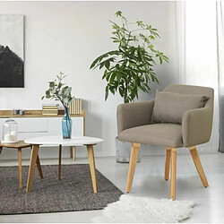 Paris Prix Fauteuil Scandinave Alan 70cm Taupe pas cher