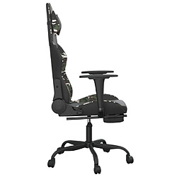 Acheter Maison Chic Chaise de jeu, Chaise gaming avec repose-pied, Fauteuil gamer,Chaise de Bureau Noir et camouflage Similicuir -GKD77153