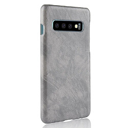 Acheter Etui en PU rude gris pour votre Samsung Galaxy S10