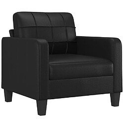 Maison Chic Fauteuil Relax pour salon | Fauteuil Noir 60 cm Similicuir -GKD65865