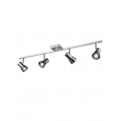 Luminaire Center Plafonnier chrome Aime 4 Ampoules