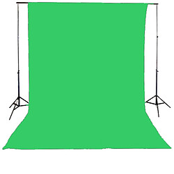 Bematik Fond de studio de tissu chromakey vert 180x300cm