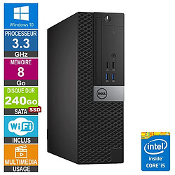 Dell Optiplex 5040 SFF i5-6400 3.30GHz 8Go/240Go SSD Wifi W10 · Reconditionné 