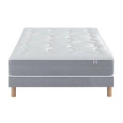 Ensemble matelas Douces Nuits Laly 100% Latex + Sommier Base Morpho 140x190