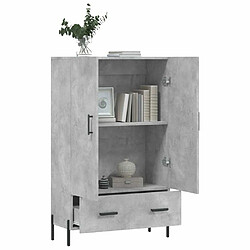 Acheter Maison Chic Buffet,Meuble de Rangement,commode pour salon,Cuisine gris béton 69,5x31x115 cm bois d'ingénierie -MN17005