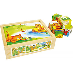 Puzzle cubes ""Plaisir des animaux"" 