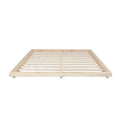 Inside 75 Sommier futon DOCK BED pin laqué naturel couchage 160 cm 