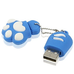 Acheter Wewoo Clé USB bleu 4 Go de patte d'ours en forme de silicone USB 2.0 Flash Disk avec anti-poussière