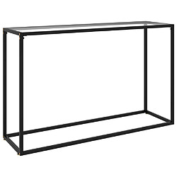 vidaXL Table console Transparent 120x35x75 cm Verre trempé