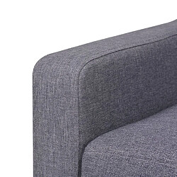 Acheter vidaXL Canapé à 2 places Tissu Gris