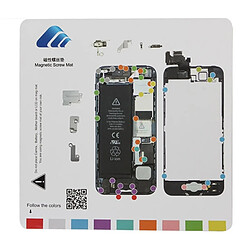 Wewoo Tapis à vis magnétique pour iPhone 5 magnétiques 20cmx 20cm à vis