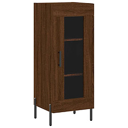 Acheter vidaXL Buffet haut Chêne marron 34,5x34x180 cm Bois d'ingénierie