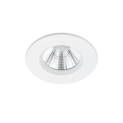 Lumière Downlight encastrable rond moderne blanc mat 3000K IP65