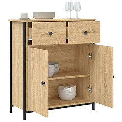 Acheter Maison Chic Buffet,Meuble de Rangement,commode pour salon,Cuisine chêne sonoma 70x30x80 cm bois d'ingénierie -MN37598